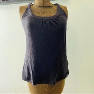 Joie dark gray racerback linen tank